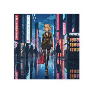 HANDCRAFTED digital art anime print by me for my projects NWT